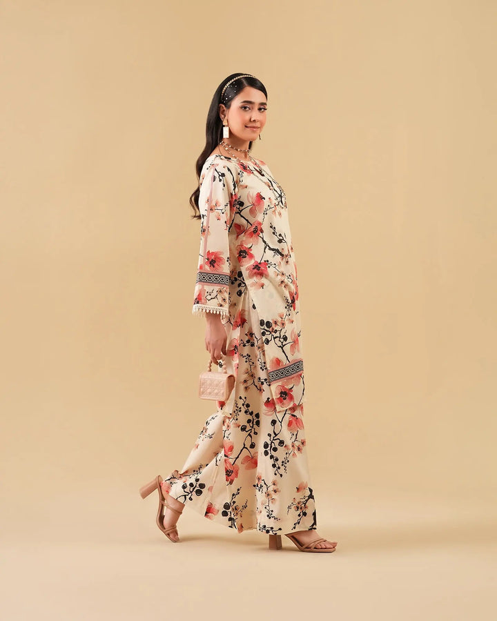 2 Piece - Printed Cambric Cotton Suit Unstitched | UNFF0113-K.CT Sha Posh Textile