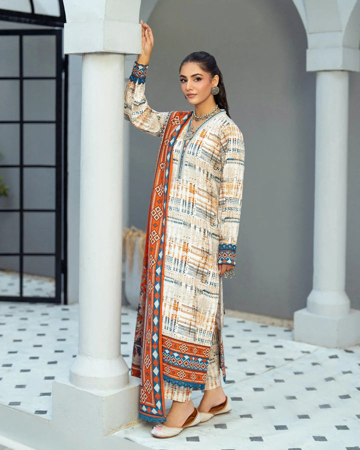 3 Piece Khaddar Suit Stitched | 16376-IG-KD Sha Posh Textile