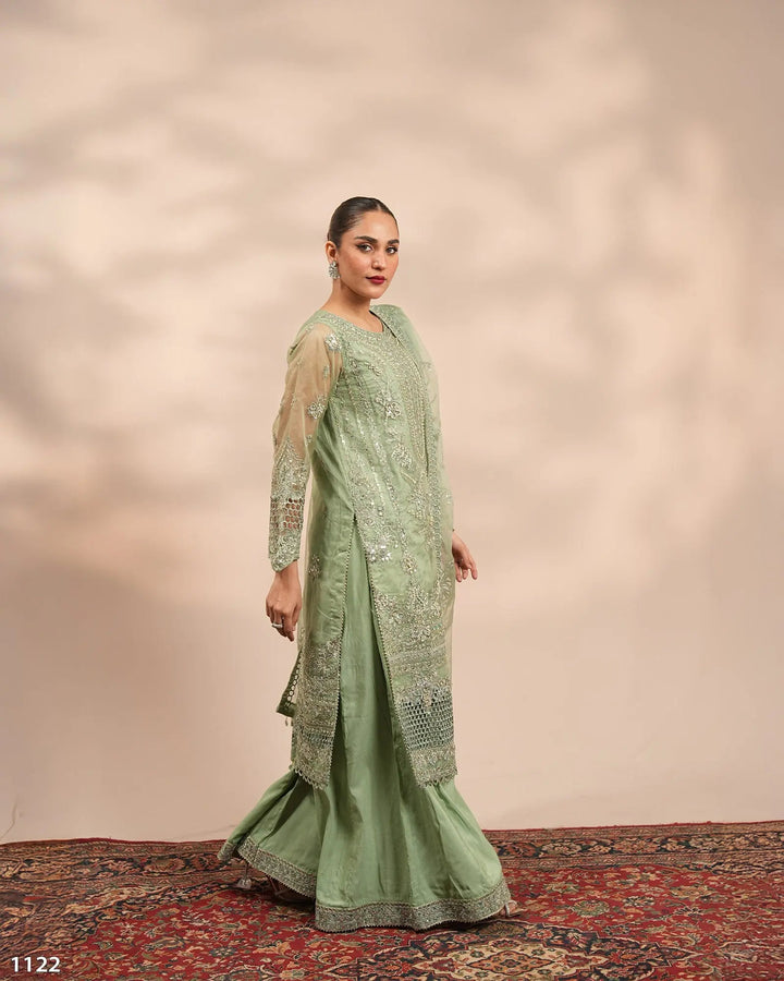 3 Piece Organza Suit | 1122-ST-ORZ - Sha Posh Textile