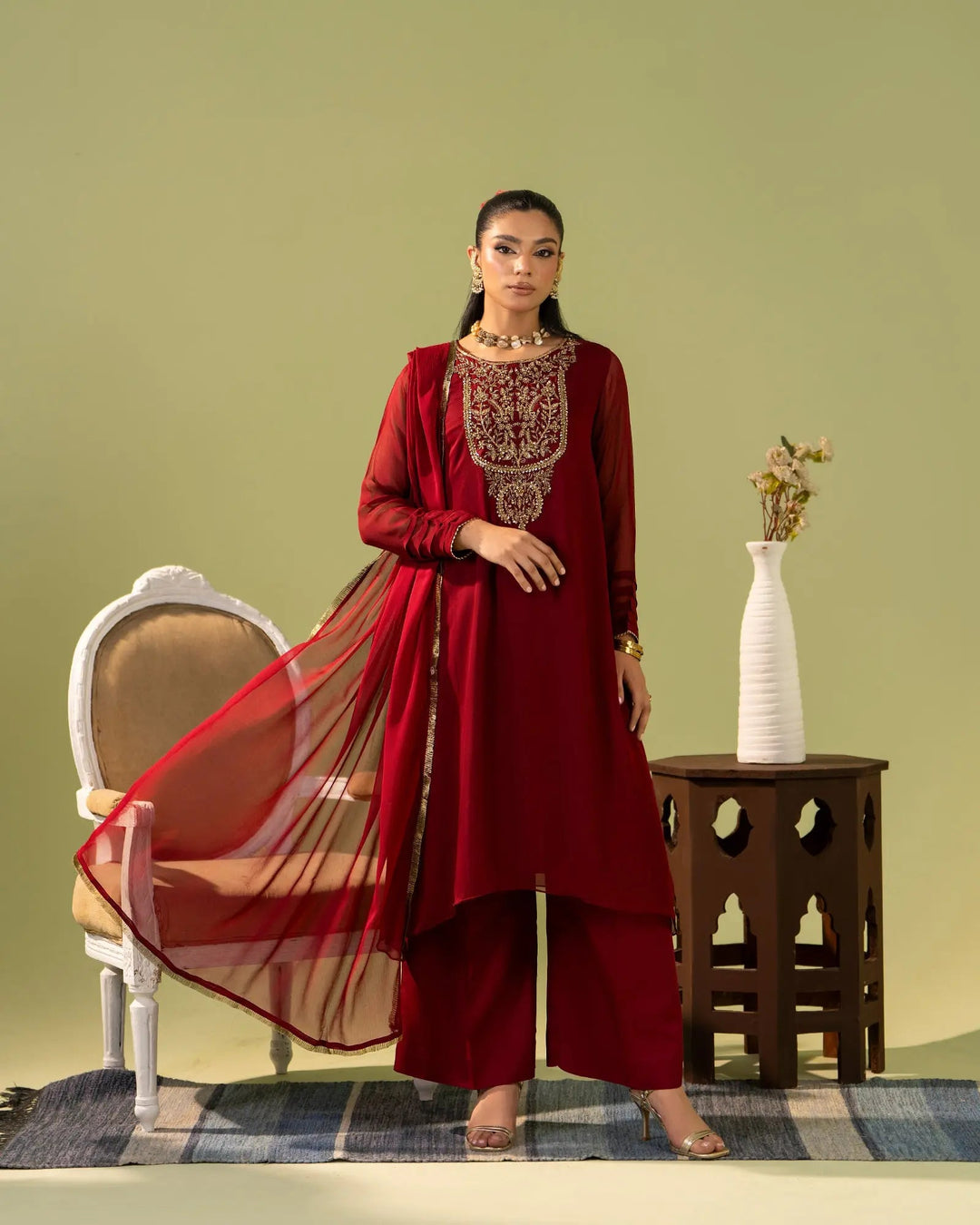 Chiffon Frock | 9809 Sha Posh Textile