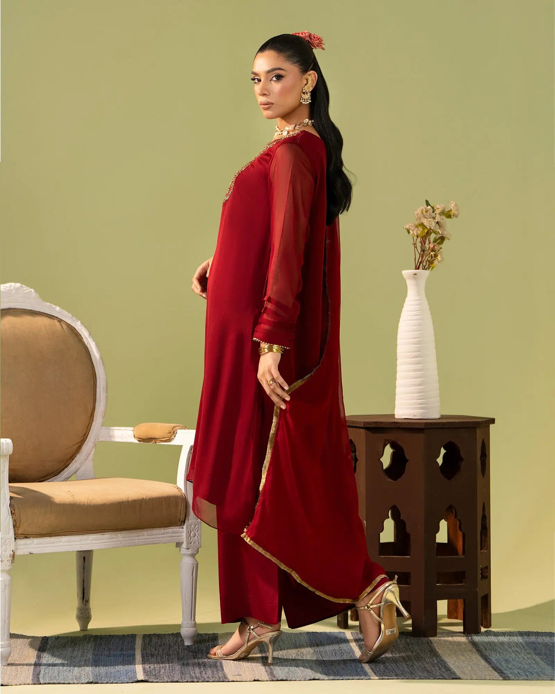 Chiffon Frock | 9809 Sha Posh Textile