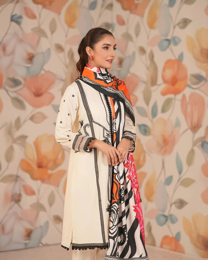 Cross Slub Khaddar 3PC | 16369 Sha Posh Textile
