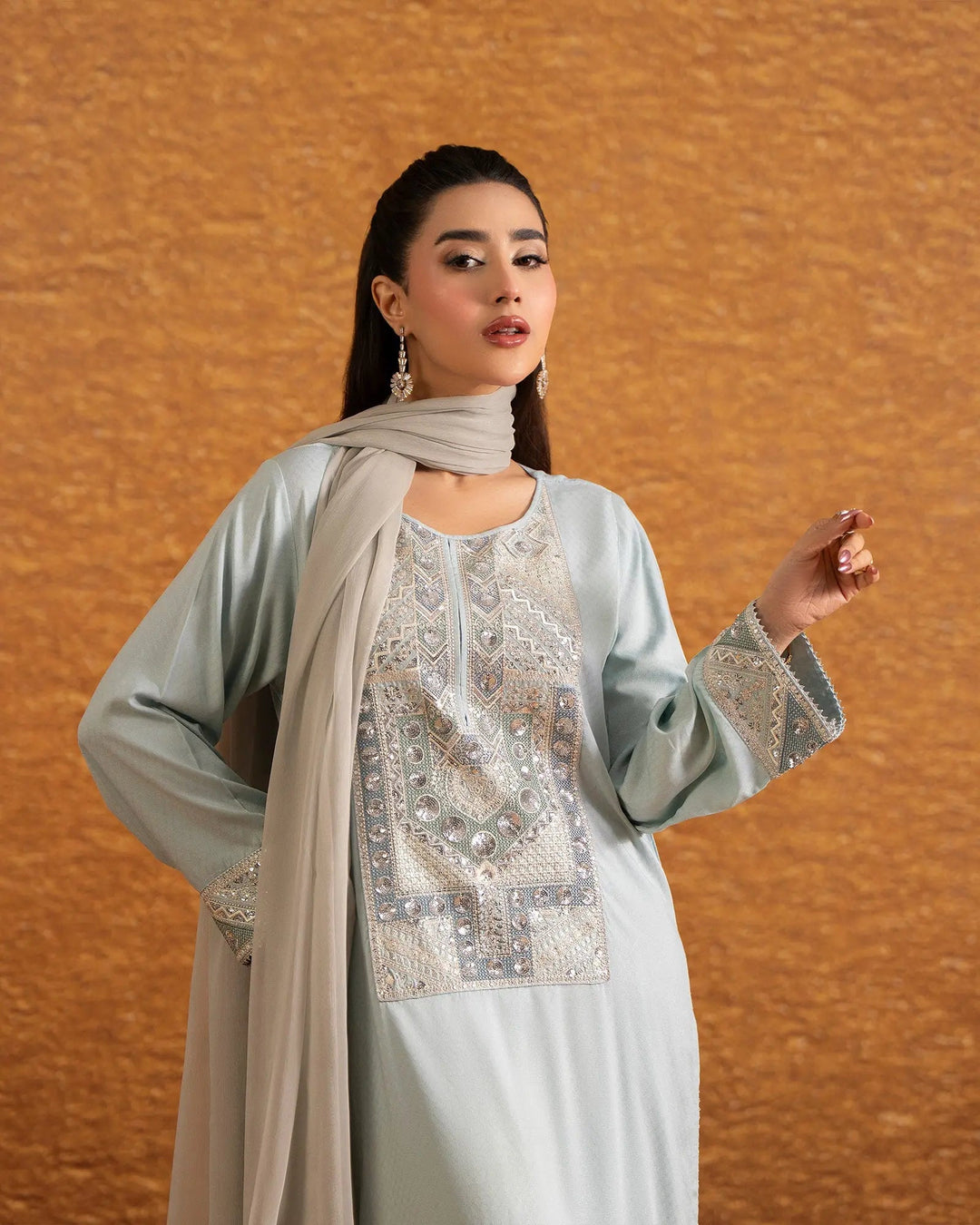 Imported Dabbi Silk 3PC | 1341 Sha Posh Textile