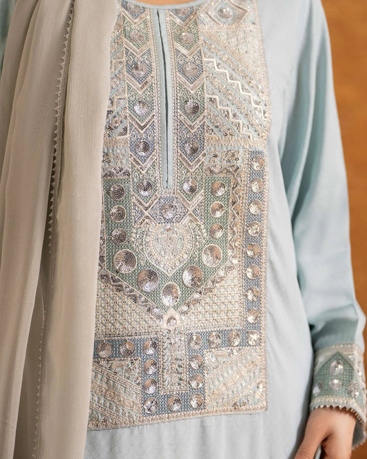 Imported Dabbi Silk 3PC | 1341 Sha Posh Textile