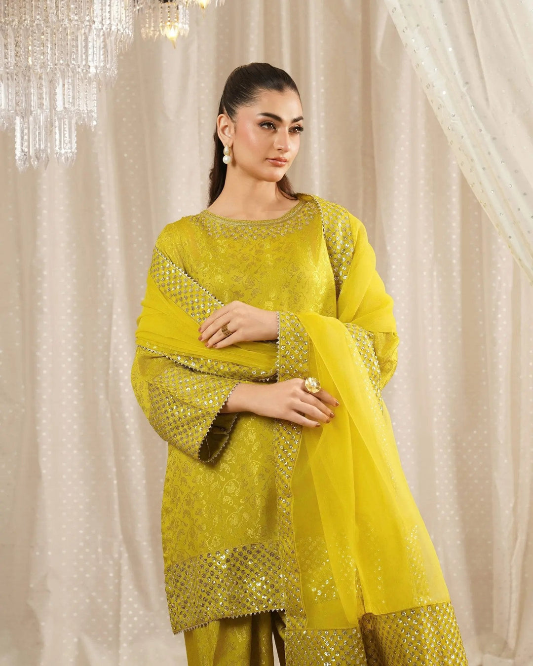 Jacquard Viscose 3PC | 1330 Sha Posh Textile