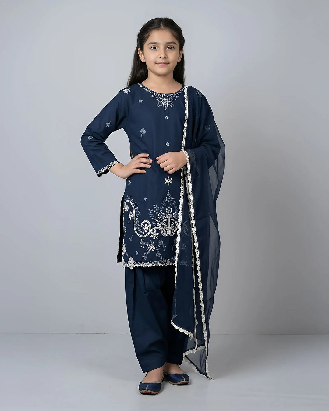 Kids Cambric Cotton 3PC | 4128 Sha Posh Textile