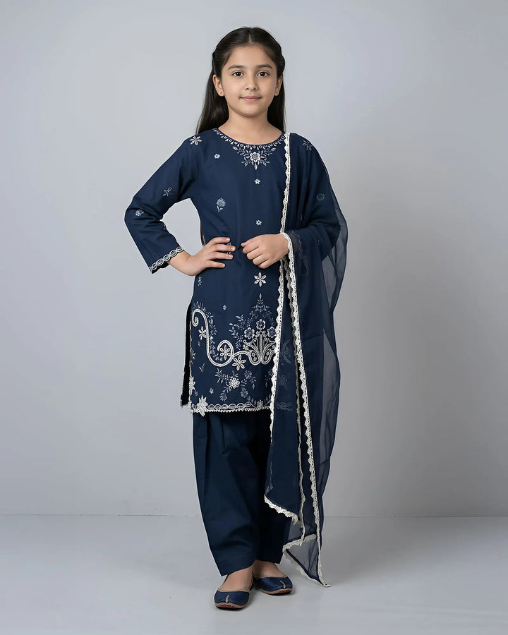 Kids Cambric Cotton 3PC | 4128 Sha Posh Textile