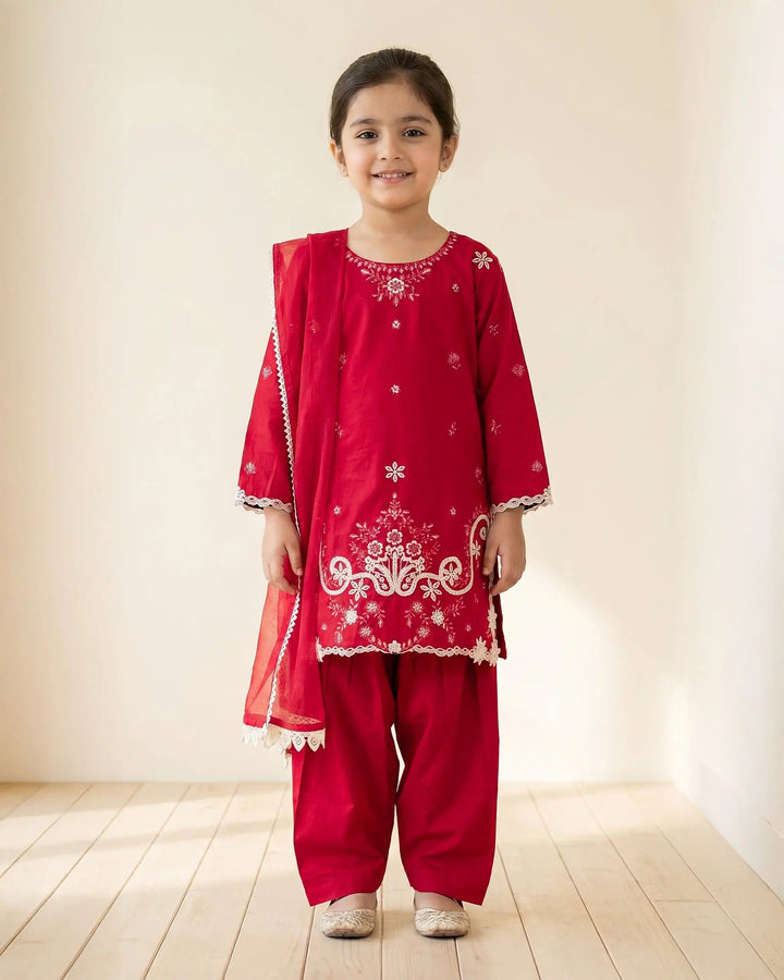 Kids Cambric Cotton 3PC | 4128 Sha Posh Textile
