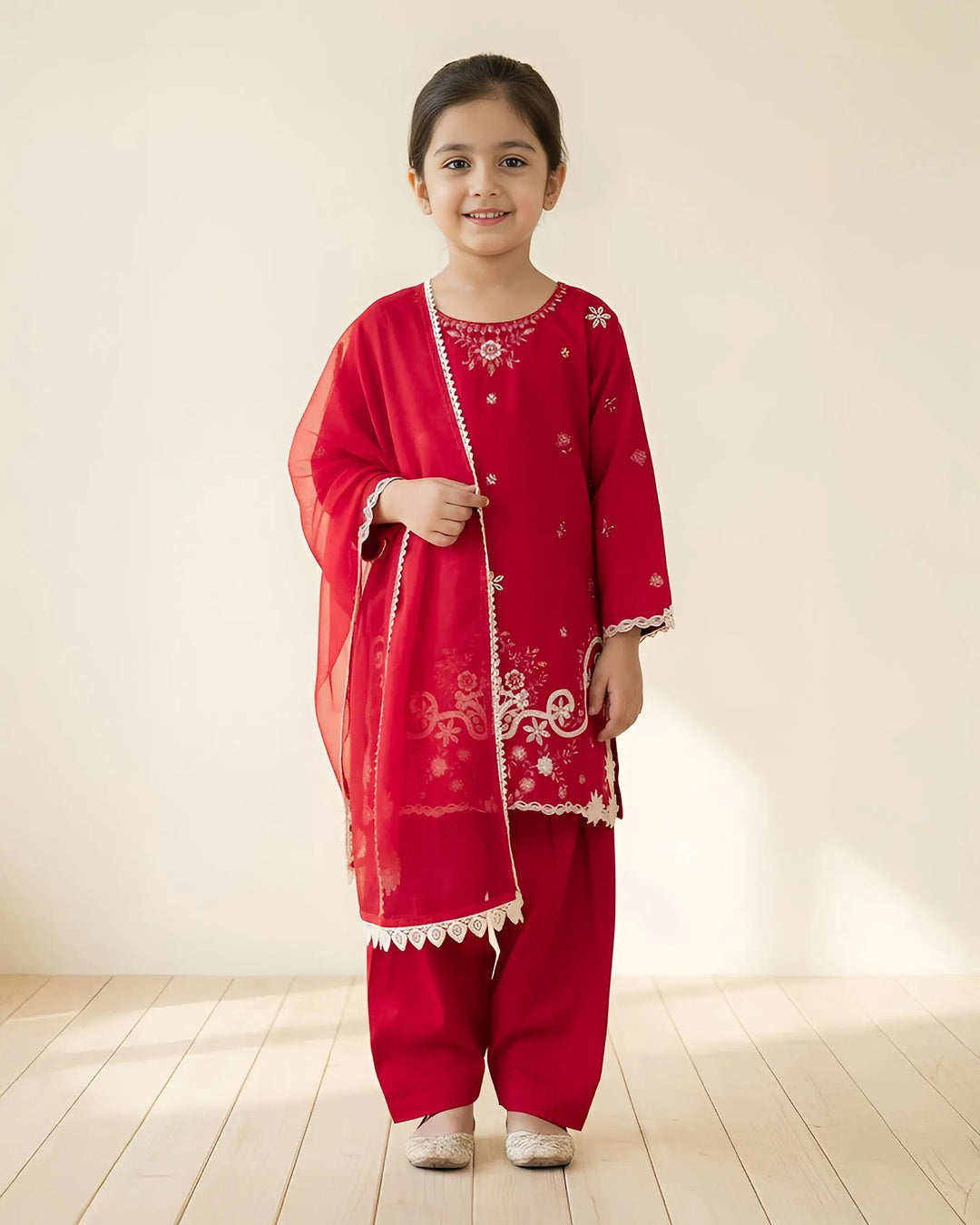 Kids Cambric Cotton 3PC | 4128 Sha Posh Textile