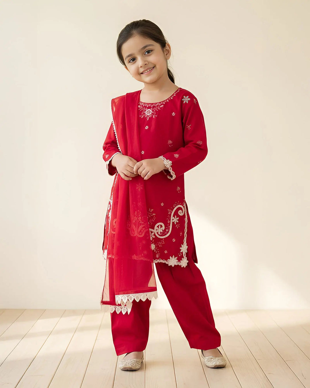 Kids Cambric Cotton 3PC | 4128 Sha Posh Textile