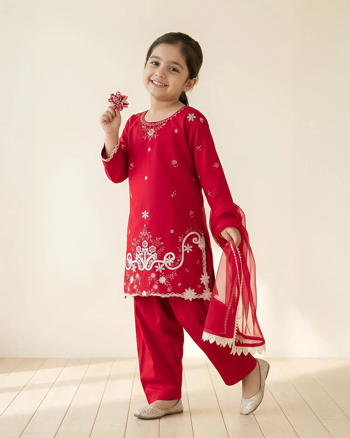 Kids Cambric Cotton 3PC | 4128 Sha Posh Textile