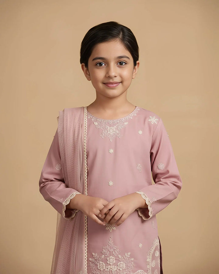 Kids Cambric Cotton 3PC | 4128 Sha Posh Textile