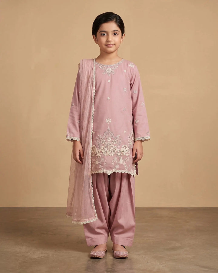 Kids Cambric Cotton 3PC | 4128 Sha Posh Textile
