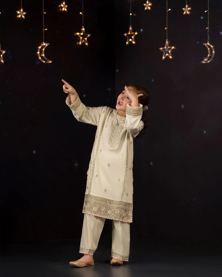 Kids Jacquard Cotton 2PC | 17432 Sha Posh Textile