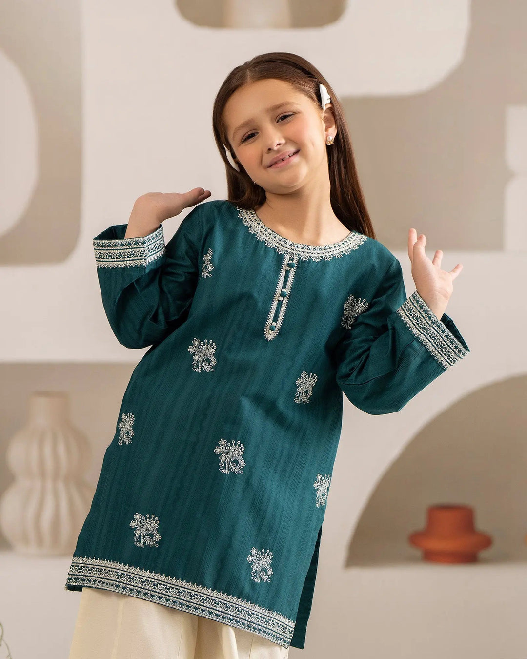 Kids Jacquard Cotton 2PC | 17582 Sha Posh Textile