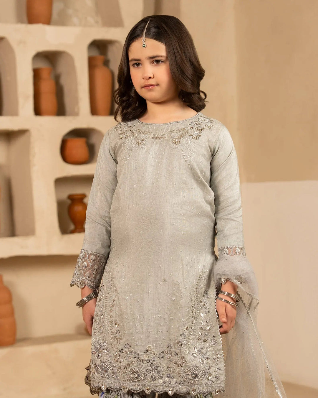 Kids Korean Raw Silk 3PC | 1174 Sha Posh Textile
