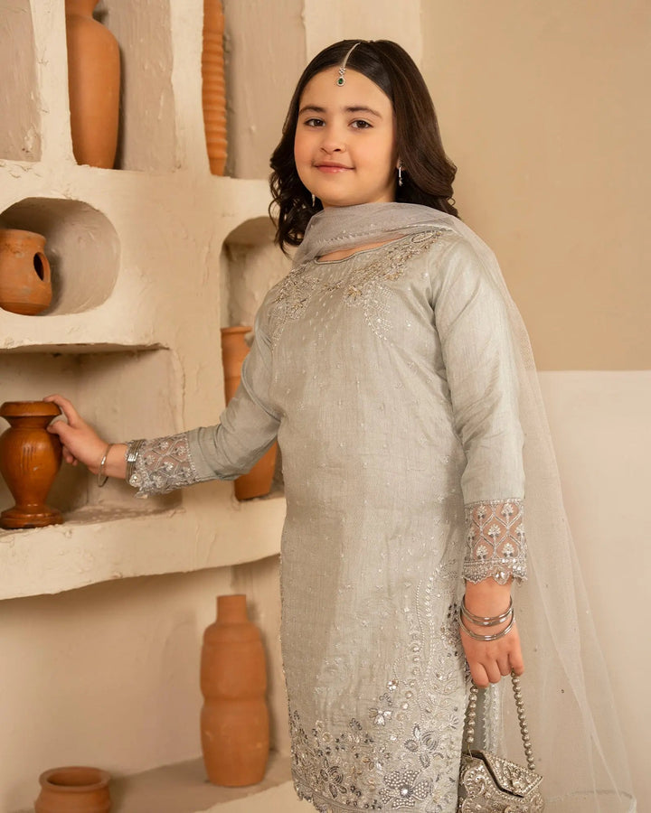 Kids Korean Raw Silk 3PC | 1174 Sha Posh Textile
