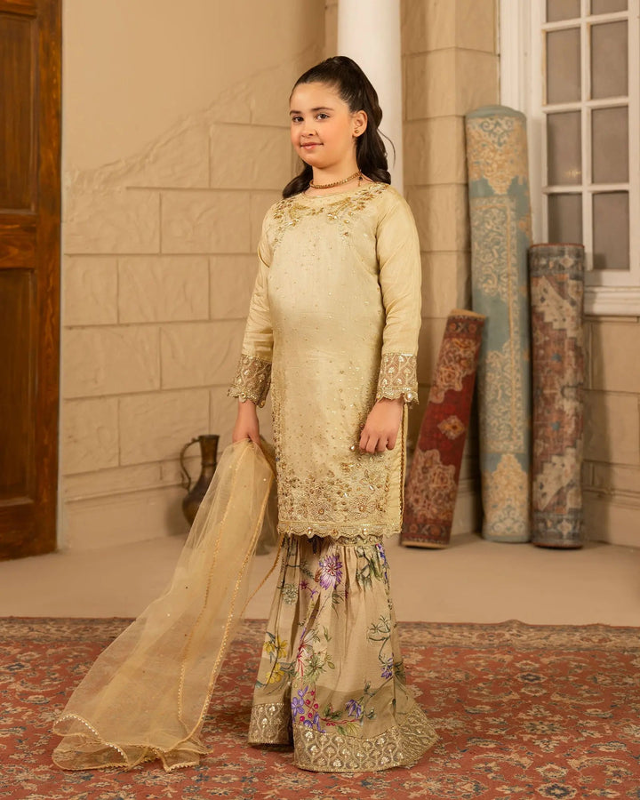 Kids Korean Raw Silk 3PC | 1174 Sha Posh Textile