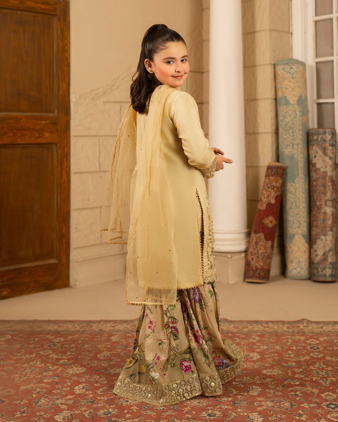 Kids Korean Raw Silk 3PC | 1174 Sha Posh Textile