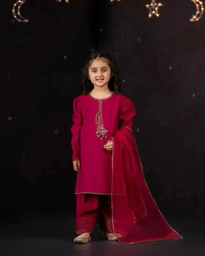 Kids Plain Paper Katan 3PC | 4119 Sha Posh Textile