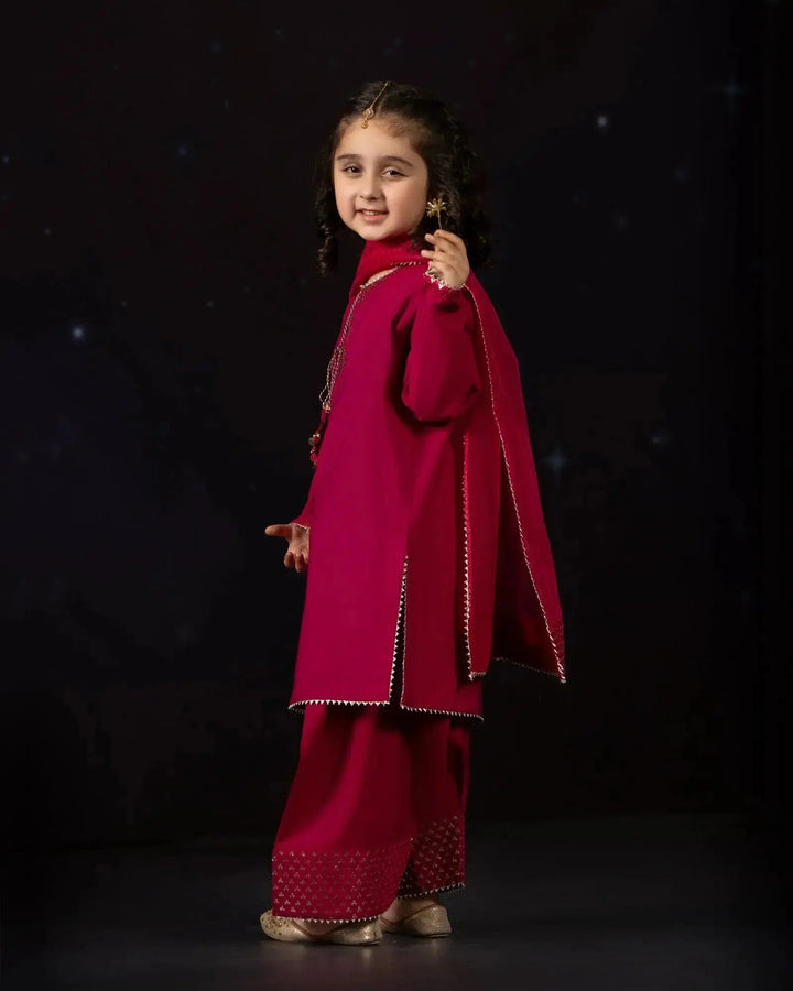 Kids Plain Paper Katan 3PC | 4119 Sha Posh Textile