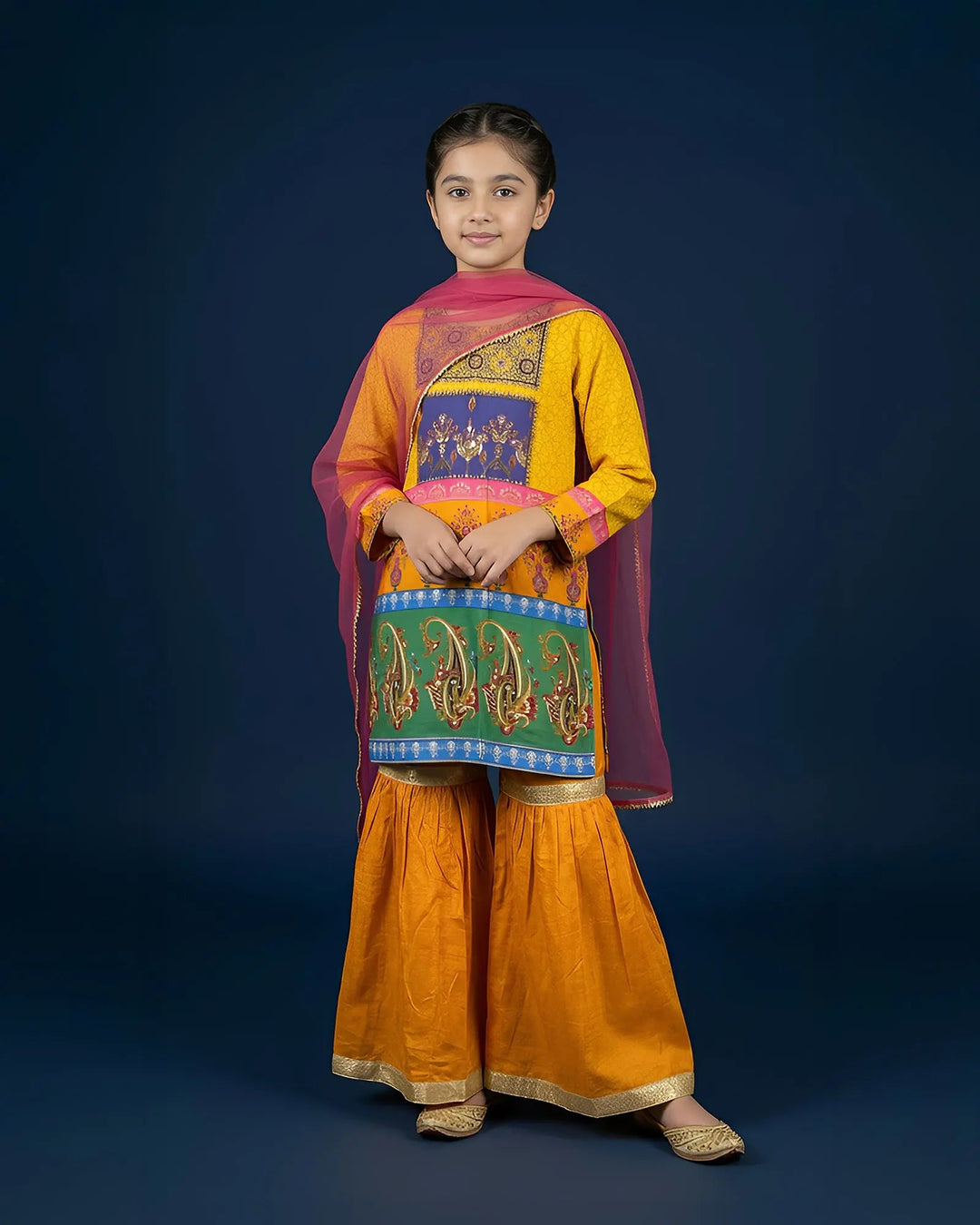 Kids Raw Silk 3PC | 16427 Sha Posh Textile