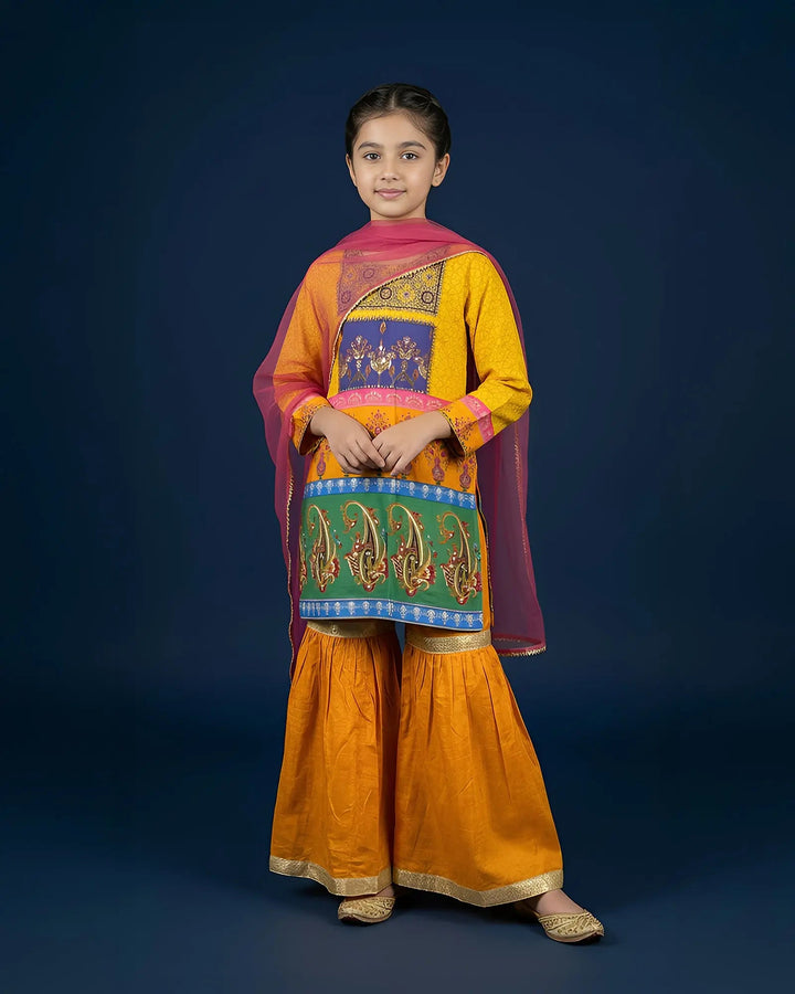 Kids Raw Silk 3PC | 16427 Sha Posh Textile