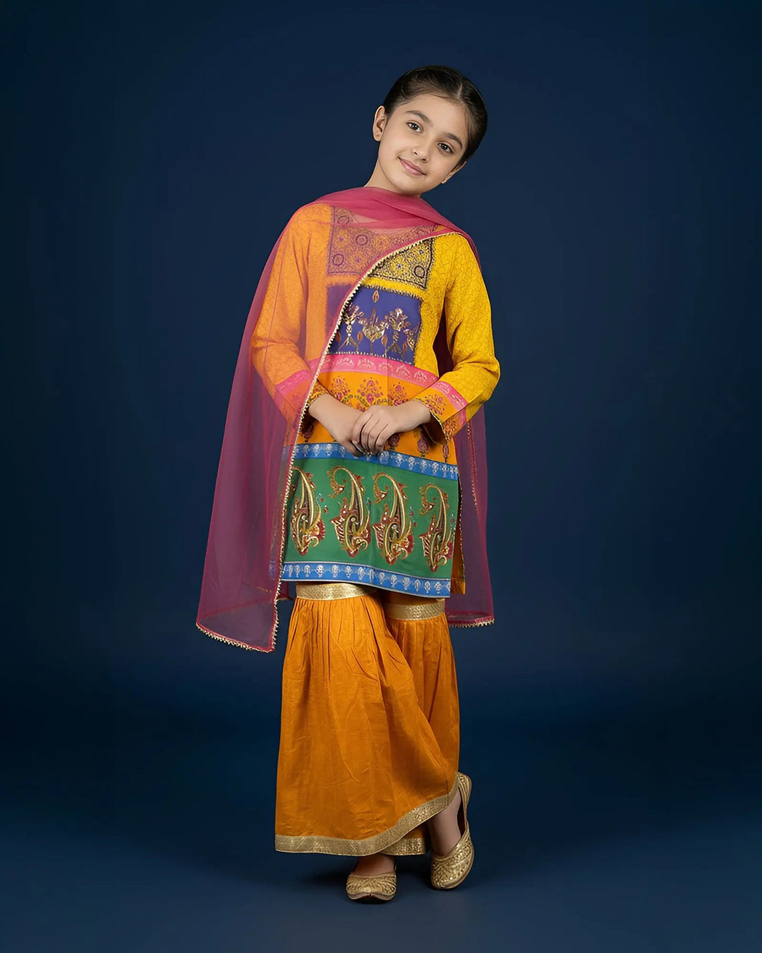 Kids Raw Silk 3PC | 16427 Sha Posh Textile