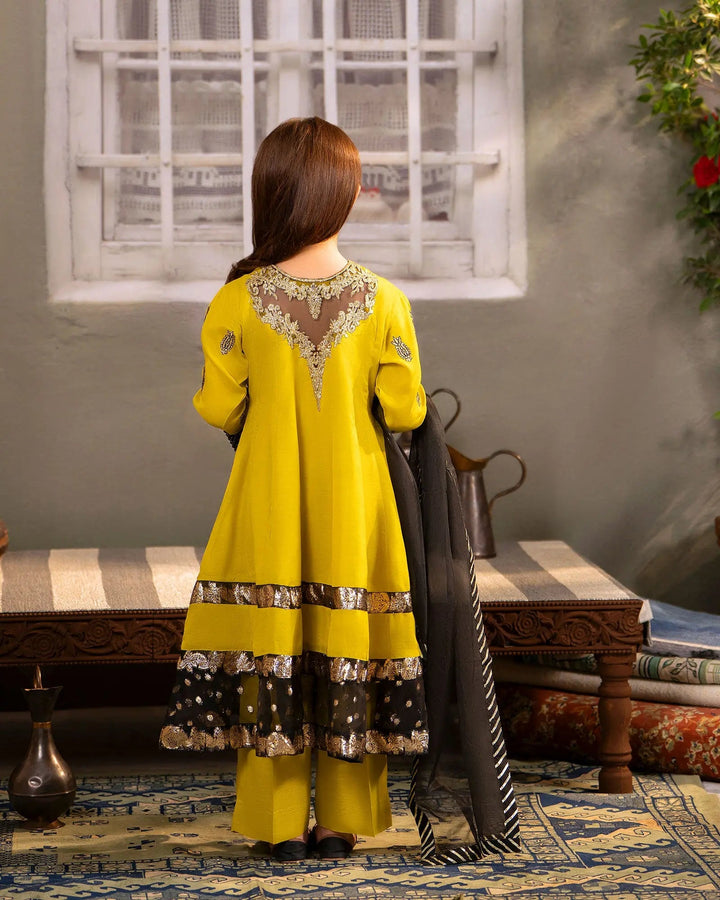 Kids Shine Raw Silk Frock | 9743 Sha Posh Textile