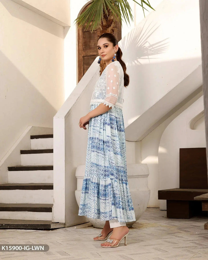 Lawn Printed Shirt | 15900-IG-LWN Sha Posh Textile