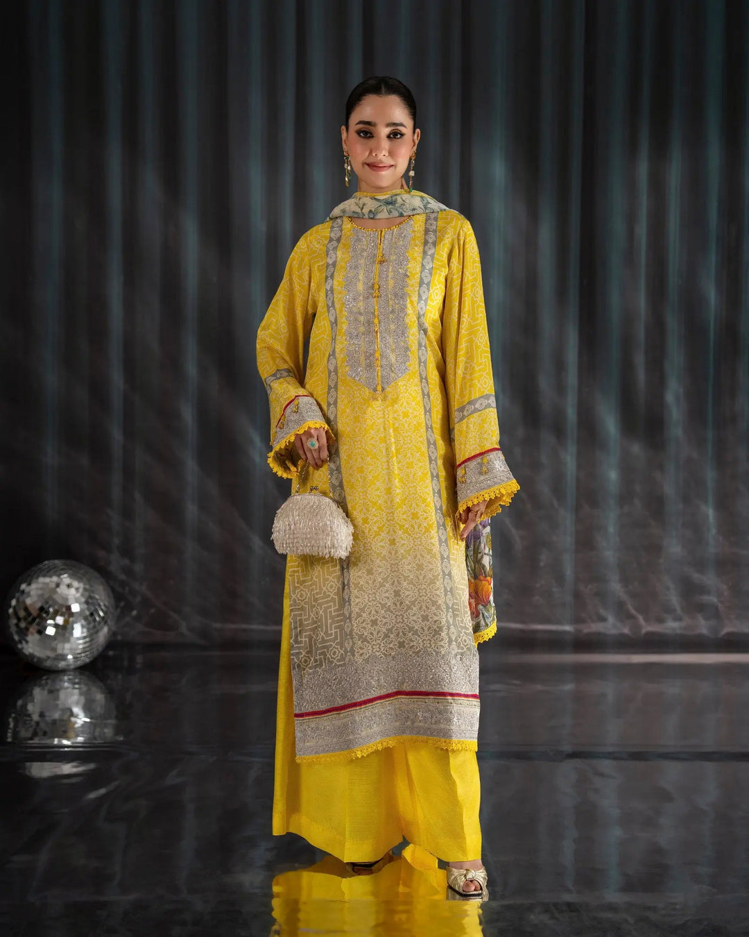 Raw Silk 3PC | 16416 Sha Posh Textile