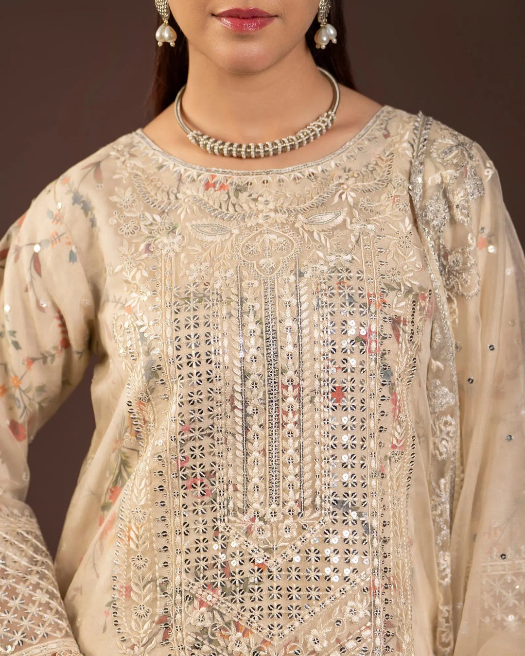 Raw Silk 3PC | 16432 Sha Posh Textile