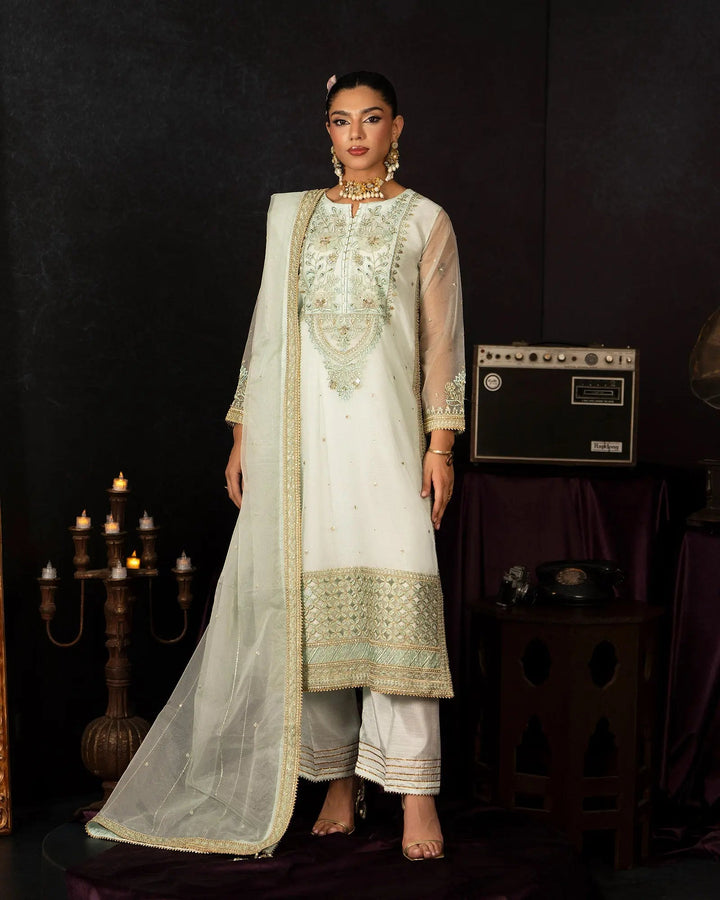 Semi Pure Organza 3PC | 9792 Sha Posh Textile