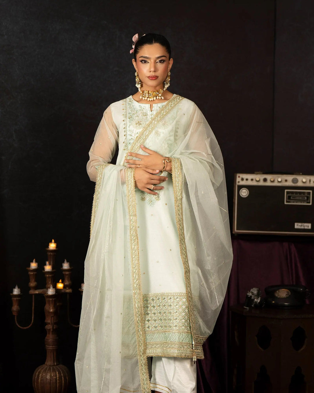 Semi Pure Organza 3PC | 9792 Sha Posh Textile