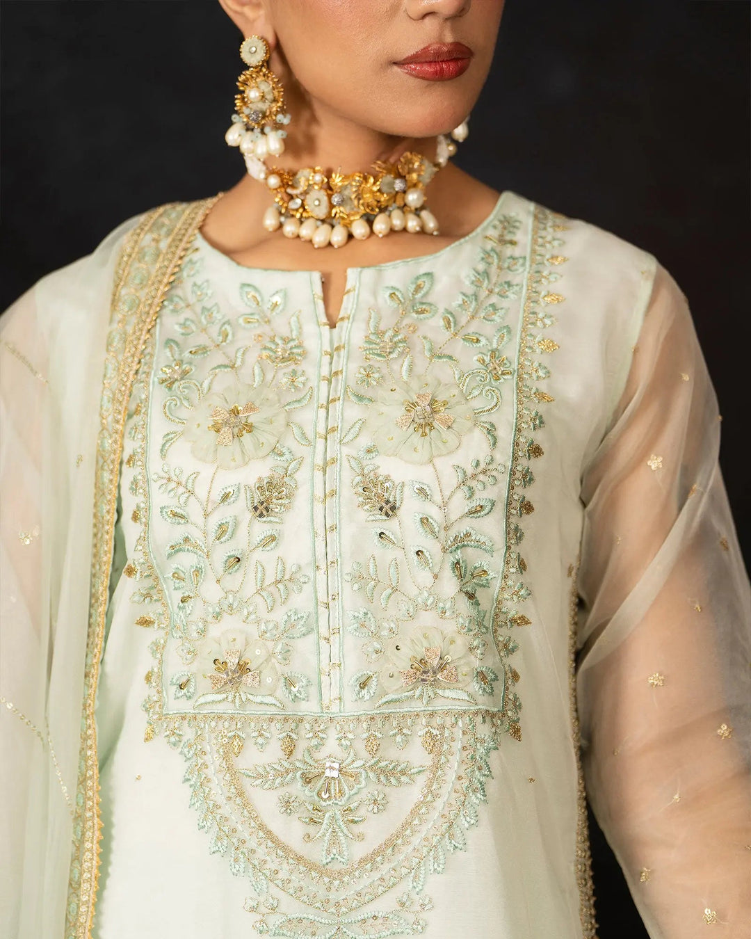Semi Pure Organza 3PC | 9792 Sha Posh Textile