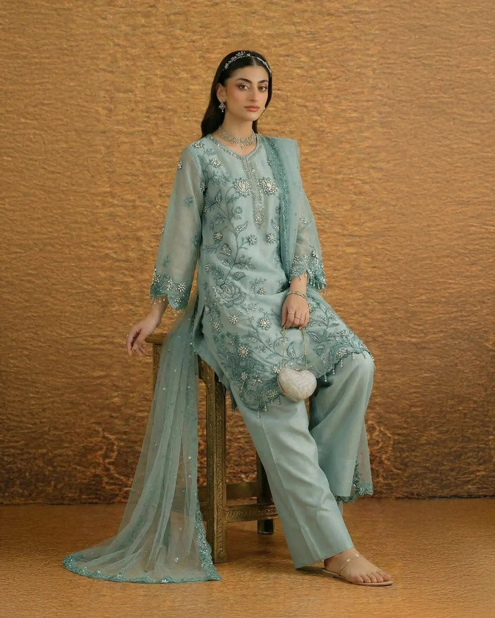 Semi Pure Organza 3PC | 9794 Sha Posh Textile