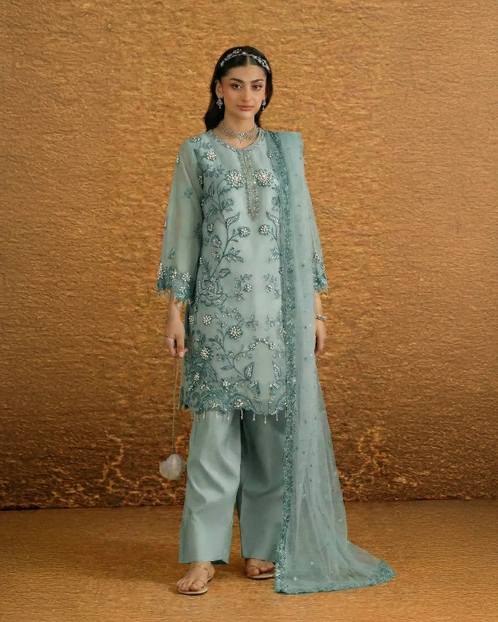 Semi Pure Organza 3PC | 9794 Sha Posh Textile