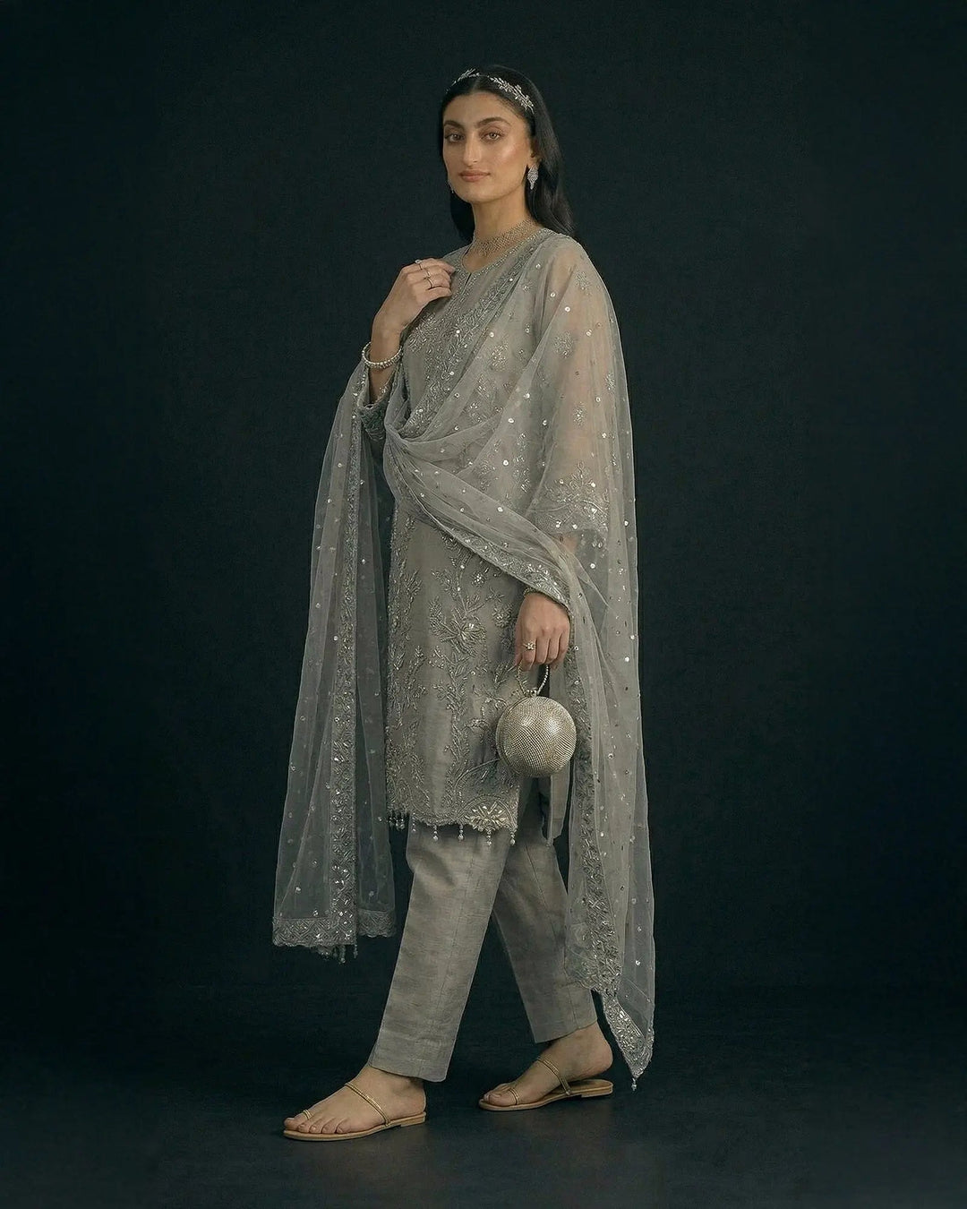 Semi Pure Organza 3PC | 9794 Sha Posh Textile