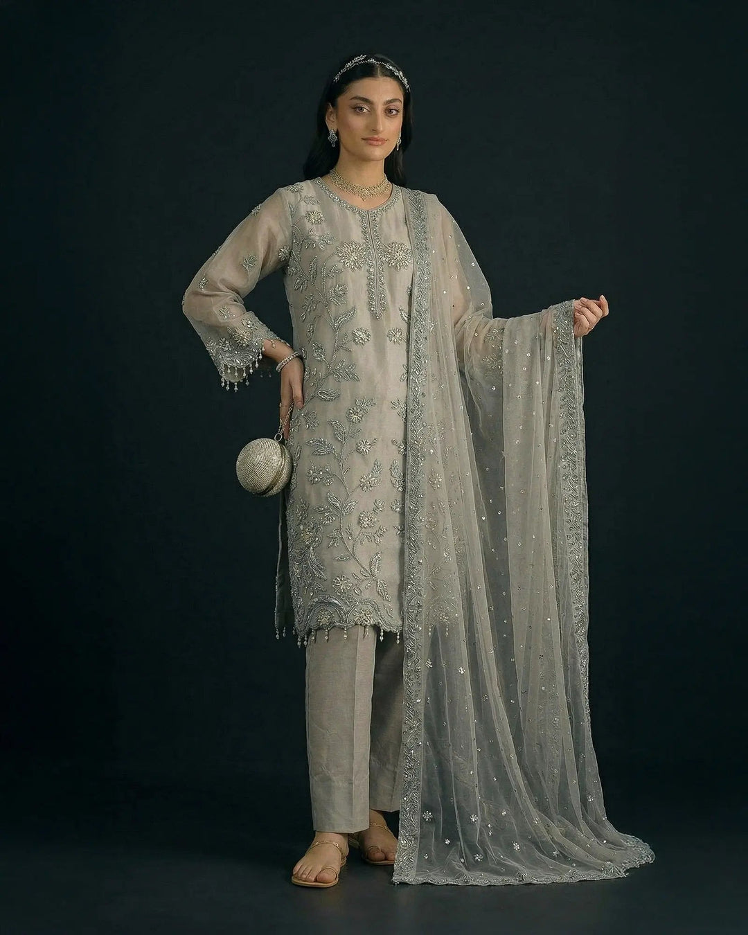 Semi Pure Organza 3PC | 9794 Sha Posh Textile