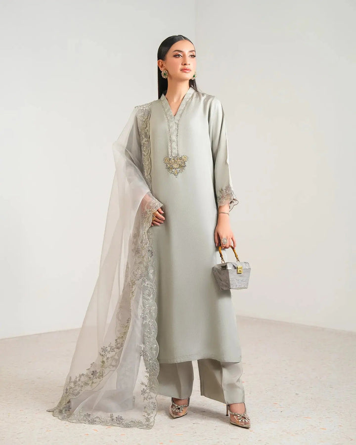 3-Piece Ready-to-Wear Silk Suit |  4090-SJ-SLK Sha Posh Textile