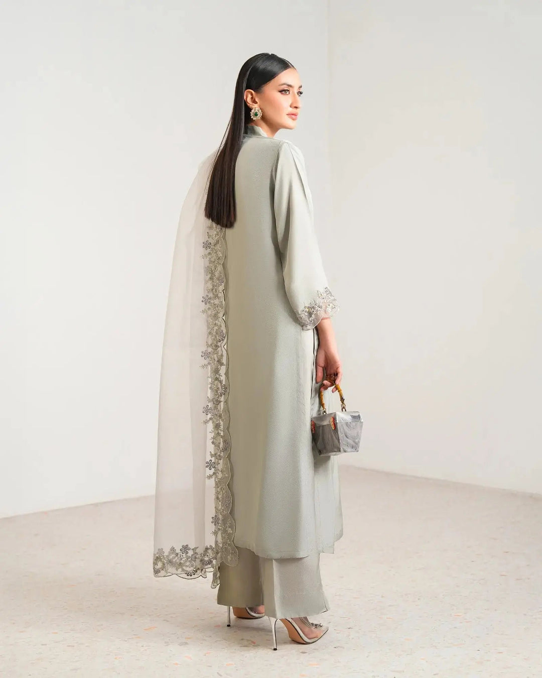3-Piece Ready-to-Wear Silk Suit |  4090-SJ-SLK Sha Posh Textile
