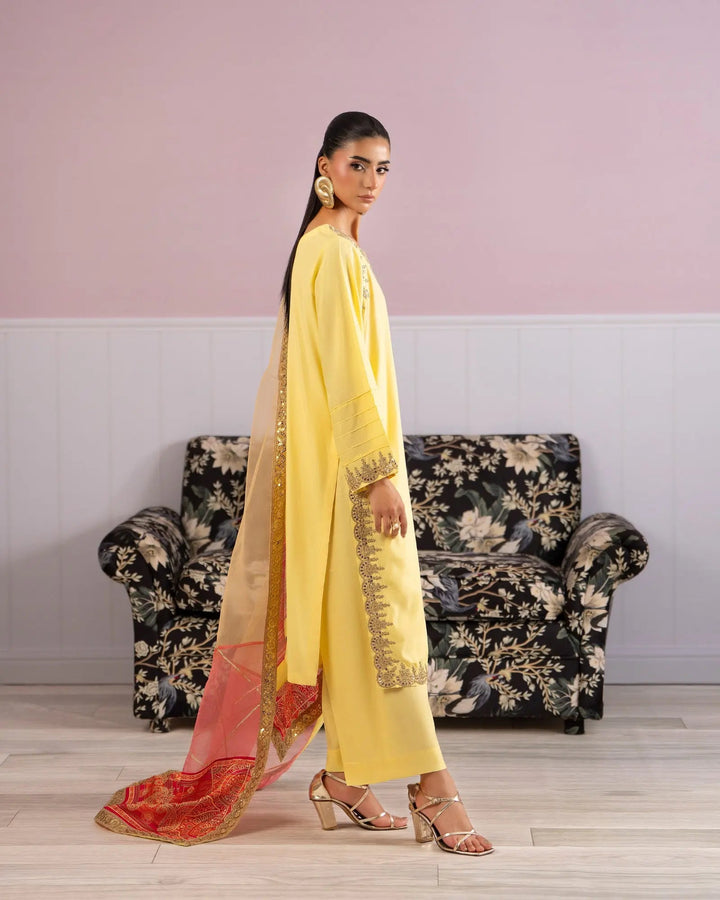 Women Dull Raw Silk 3 Pcs Suit | 2285 Sha Posh Textile